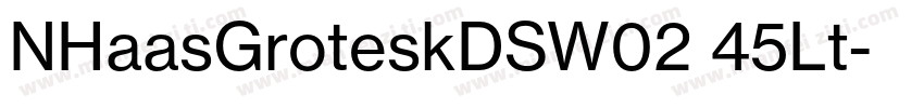 NHaasGroteskDSW02 45Lt字体转换